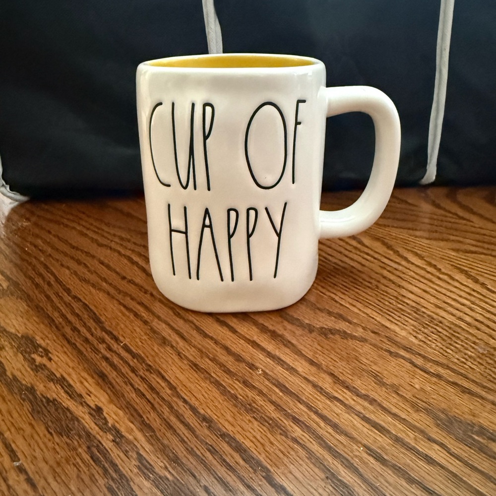 Rae Dunn White Coffee Cup/Mug - Cup of Happy- artesian Collection NWOT